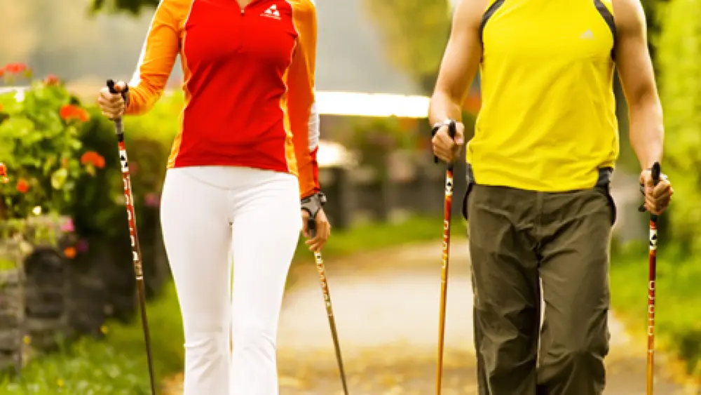 Nordic-Walking-Szene Montafon