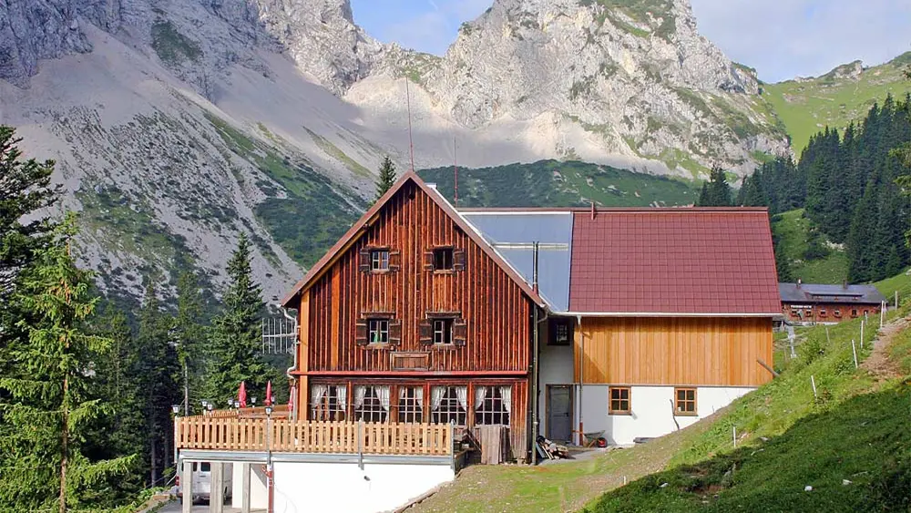 Otto-Mayr-Hütte in den Tannheimer Bergen