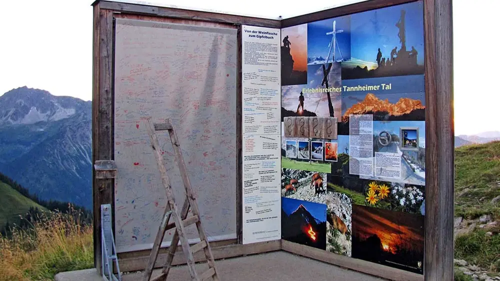 Das größte Gipfelbuch der Alpen auf dem Neunerköpfle