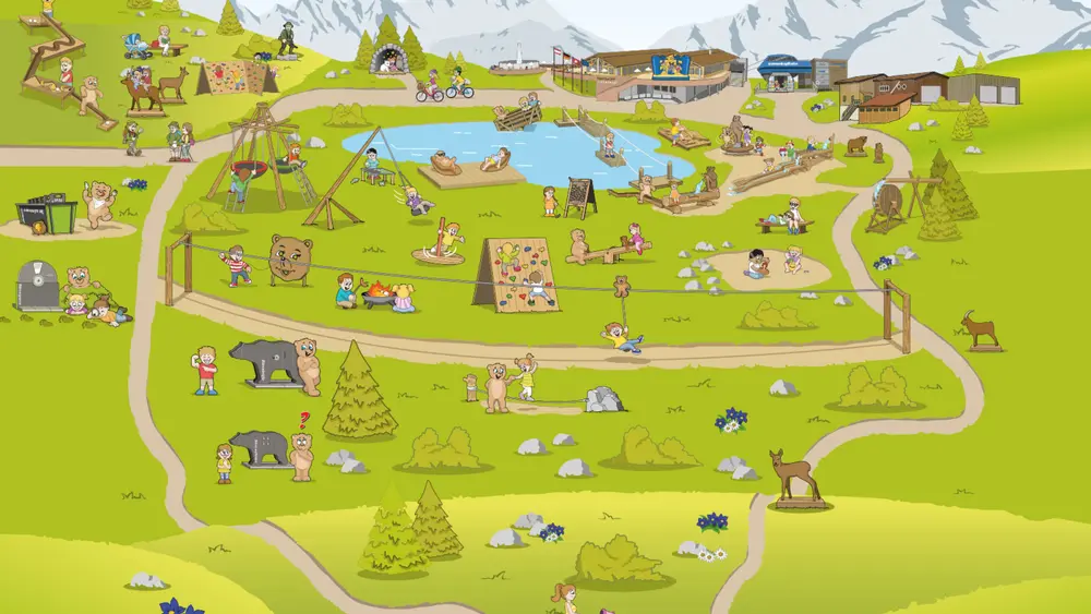 Panoramakarte Bärenland