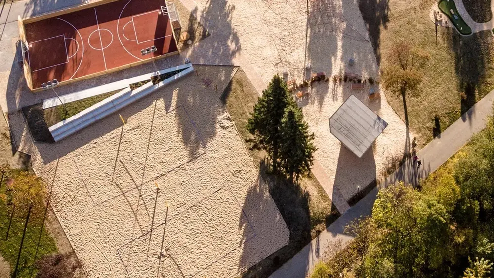 Beachvolleyballfelder im Freizeitpark Zell
