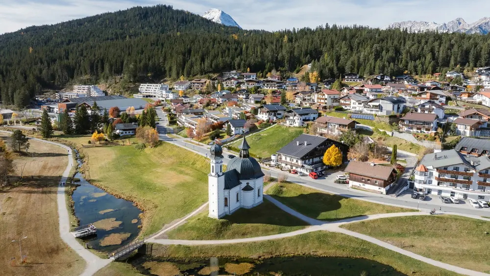 Drohnenaufnahme Seekirchl