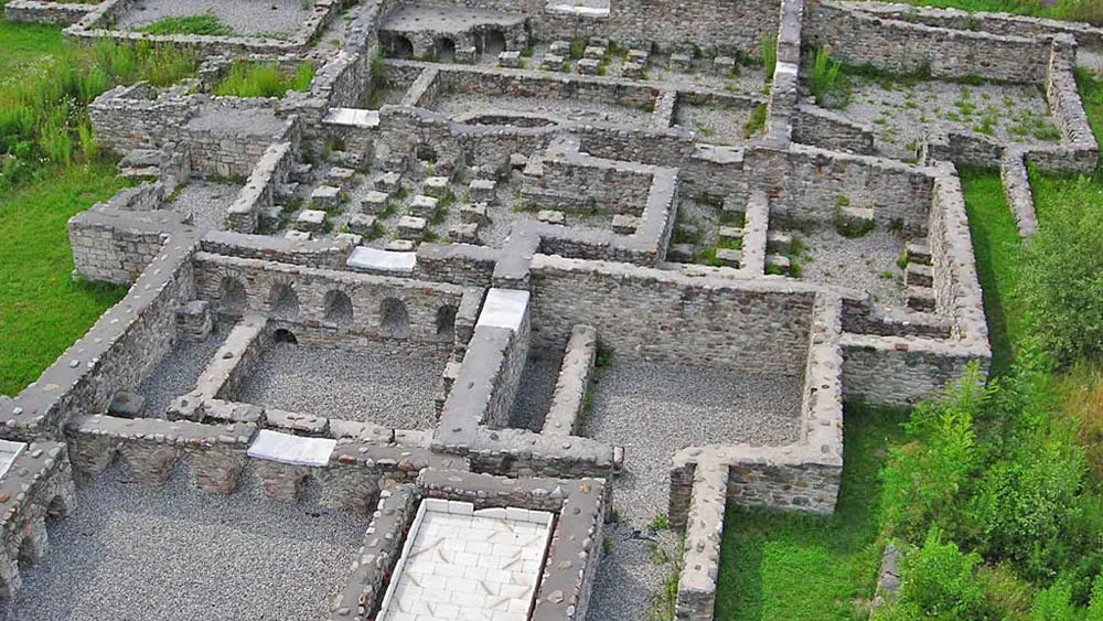 Ruine der Thermenanlage der römischen Stadt Aguntum