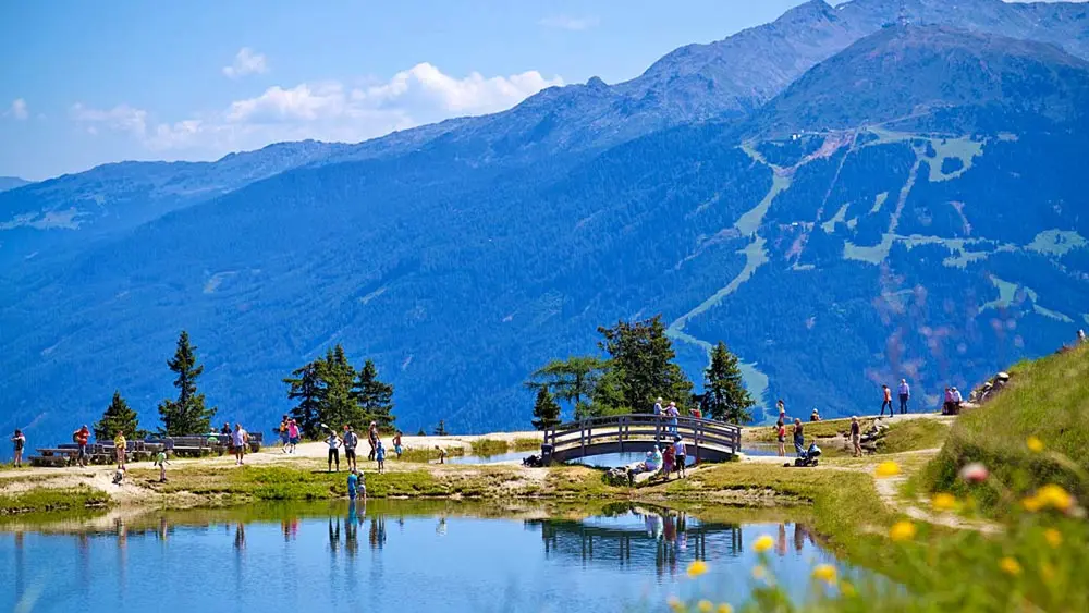 Die Wasserwelt auf der Muttereralm bei Mutters
