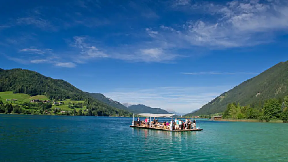 Auf dem Weißensee unterwegs