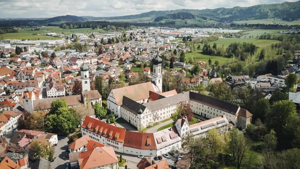 Blick auf das Schloss Isny
