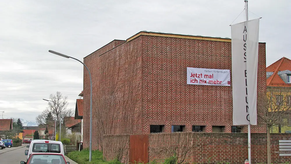 Nordansicht des Künstlerhauses Marktoberdorf