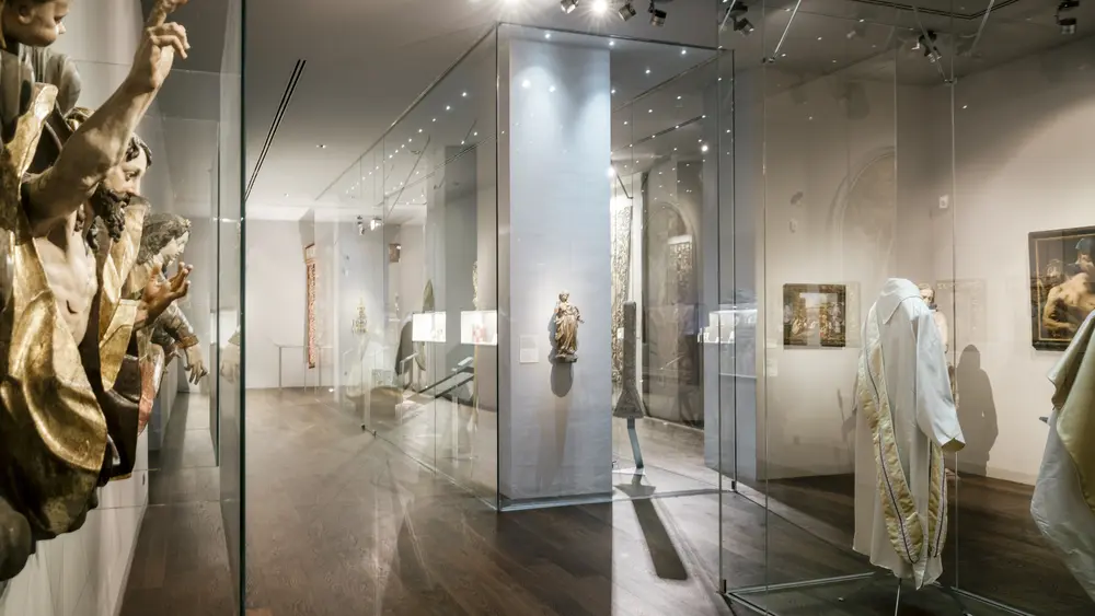 Blick in die Ausstellungsräume im Kunsthistorischen Museum Stift Admont