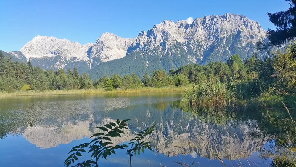 Blick auf den Luttensee bei Mittenwald