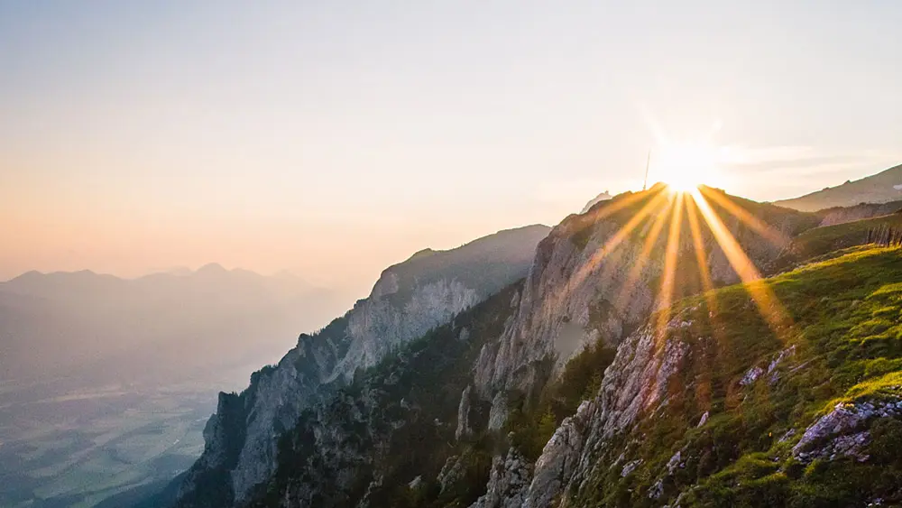 Sonnenaufgang über dem Dobratsch