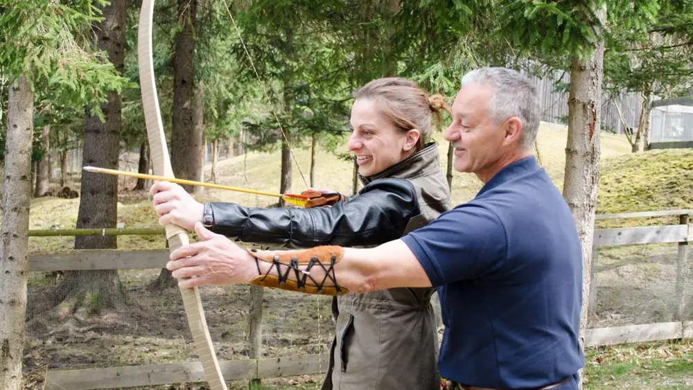 Bogenschießunterricht in der Walderlebniswelt Klopeiner See bei St. Kanzian