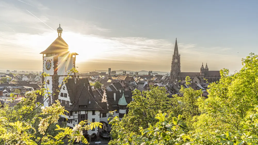 Schwabentor und Freiburger Münster