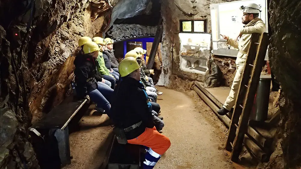 Führung im Bergwerk