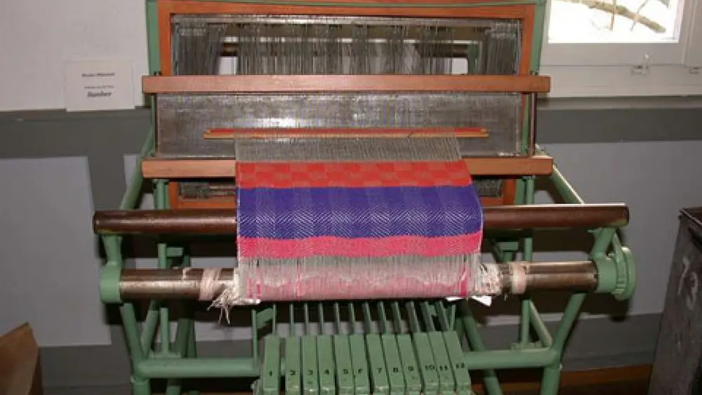 Webstuhl im Weberei- und Heimatmuseum Laichingen