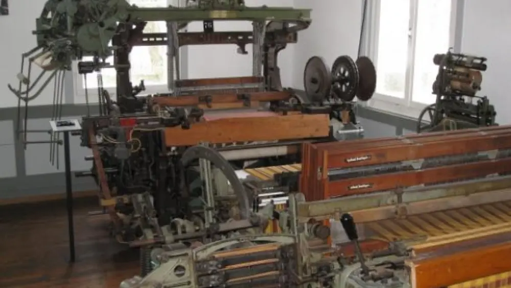 Arbeitsgeräte zum Besichtigen im Weberei- und Heimatmuseum Laichingen