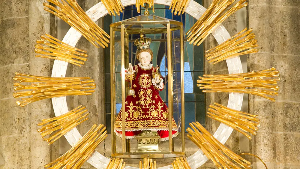 Detailaufnahme des Filzmooser Kindls in der Wallfahrtskirche Filzmoos