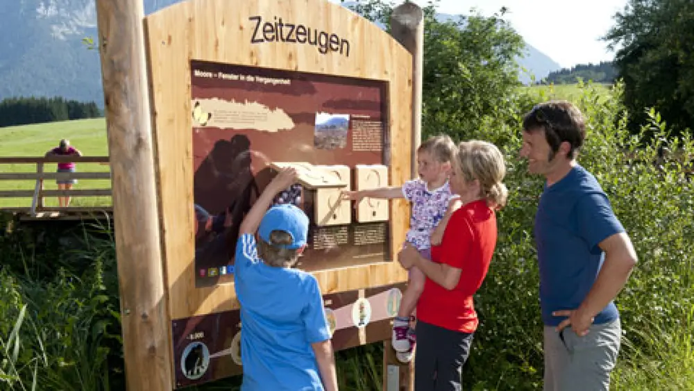 Zeitzeugen im Moor-Erlebnis-Pfad