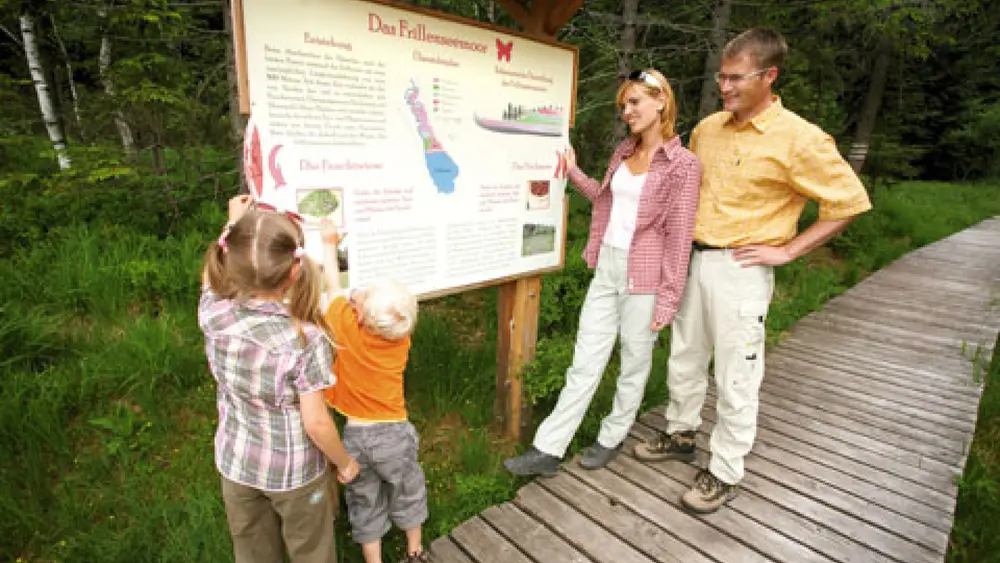Schautafeln im Bergwald- Erlebnispfad