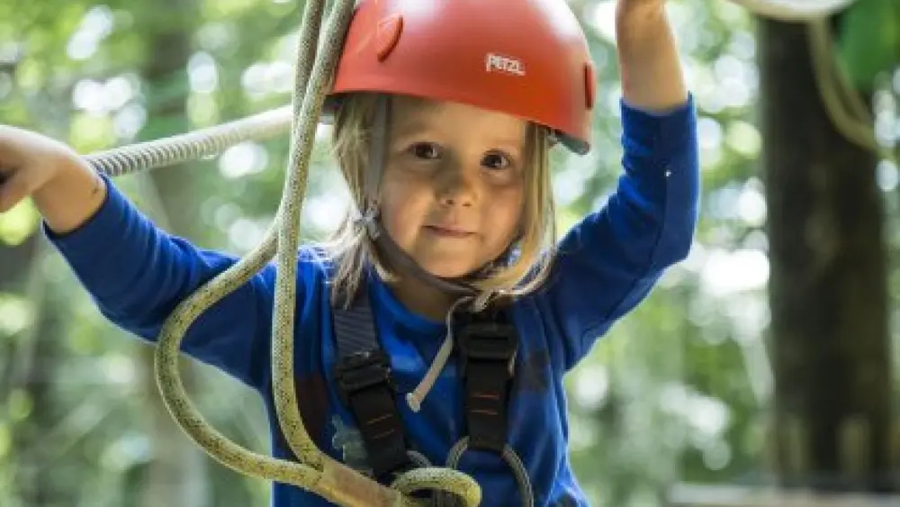 Bambini-Parcours im Kletterpark Waldheim