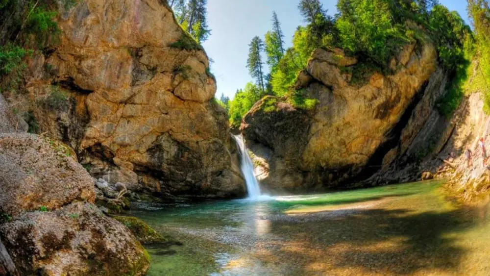 Buchenegger Wasserfälle im Naturpark Negelfluhkette