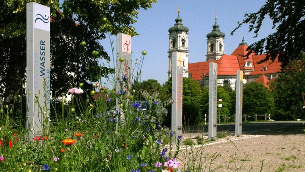 Der Eingangsbereich zum Kneipp-Aktiv-Park in Ottobeuren