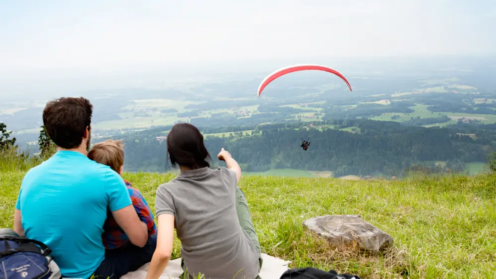 Paragleiter am Blomberg