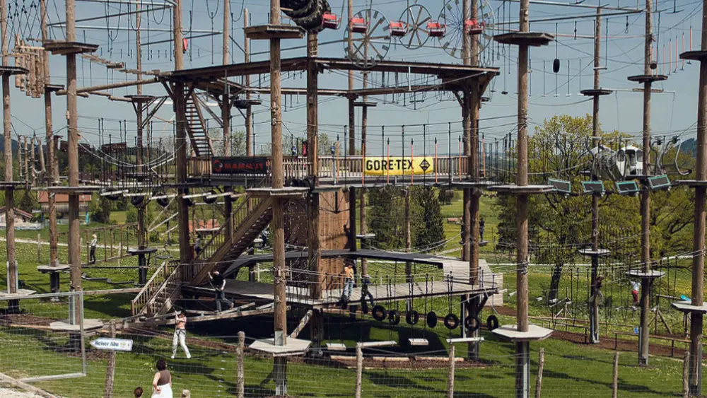Der Hochseilgarten Isarwinkel in Lenggries