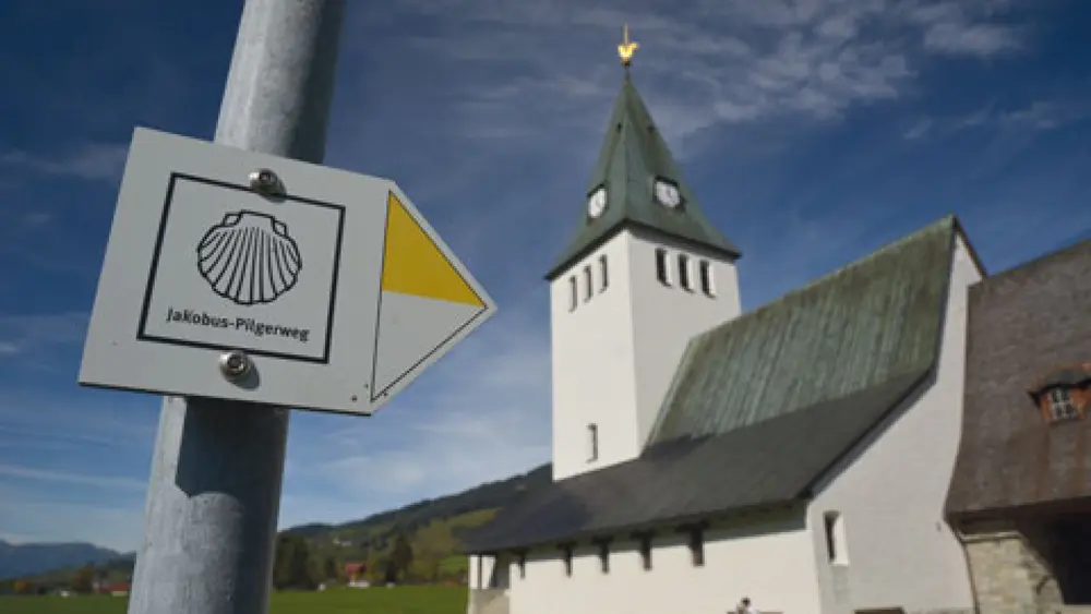 Jakobsweg Tannheimer Tal - Kirche Oberdorf