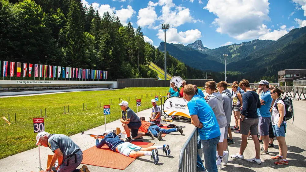 Biathlon­schießen am original Weltcup-Schießstand