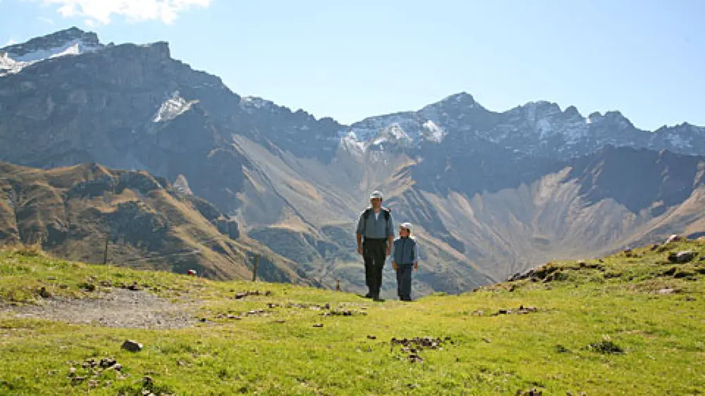 Der Augstenberg ist mit 2.359m der höchste Punkt des Panoramawegs