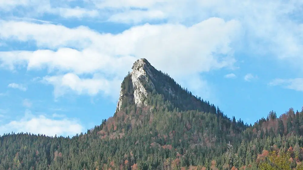 Blick auf den Leonhardstein bei Kreuth