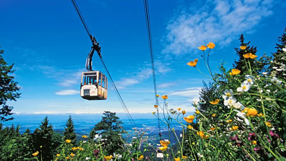 Die längste Kabinen-Umlauf-Seilbahn in Deutschland