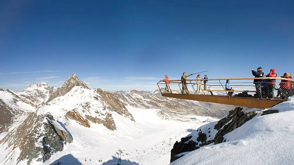 Aussichtsplattform Top of Tyrol am Stubaier Gletscher