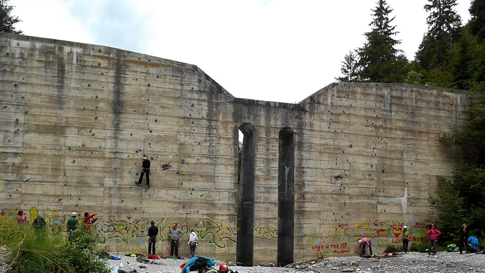 SAAC Climbing Camp Stubai 2014 an der Kampler Staumauer im Stubaital