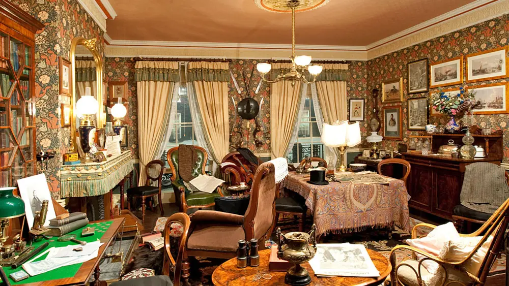 Nachbildung des Salons in der Baker Street