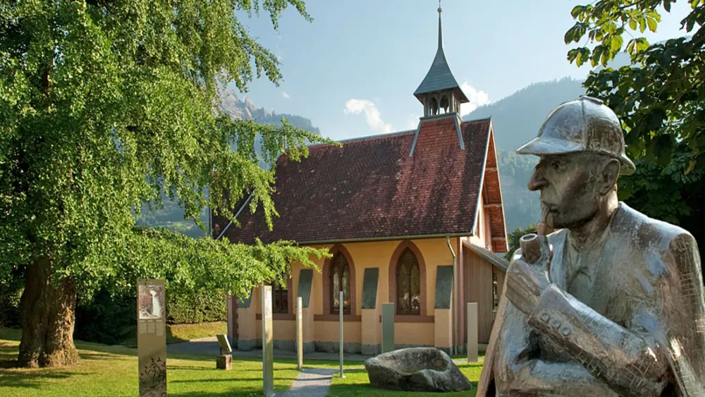 Das Sherlock Holmes-Museum in Meiringen ist in einer alten englischen Kirche untergebracht.