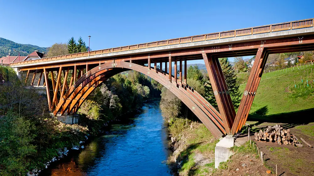 Holzeuropabrücke in St. Georgen ob Murau