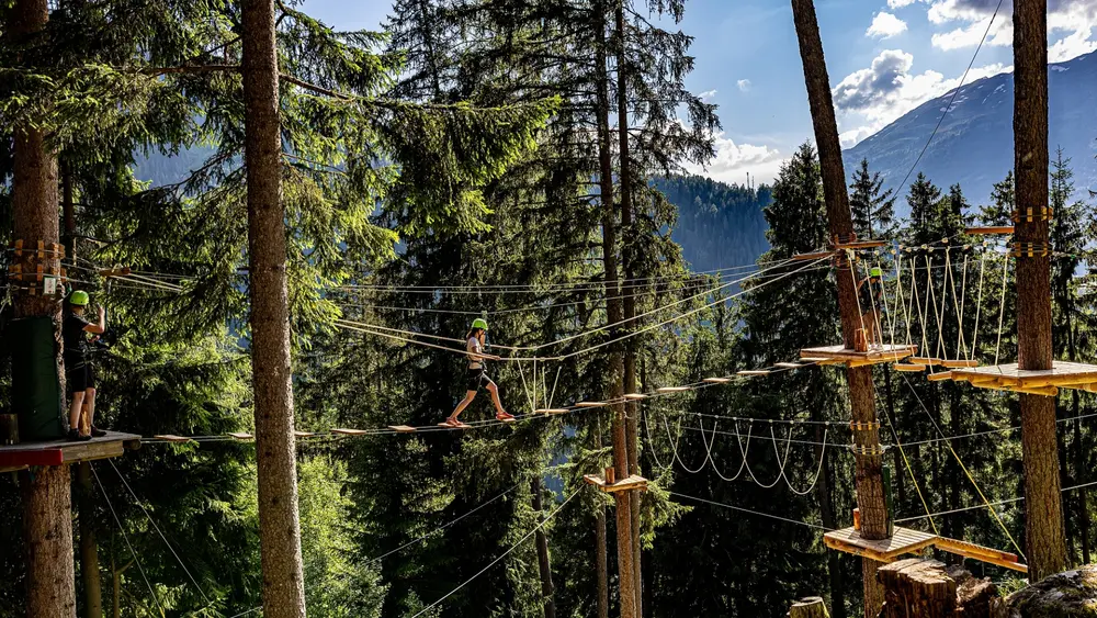 Waldseilpark im XP Alpincenter