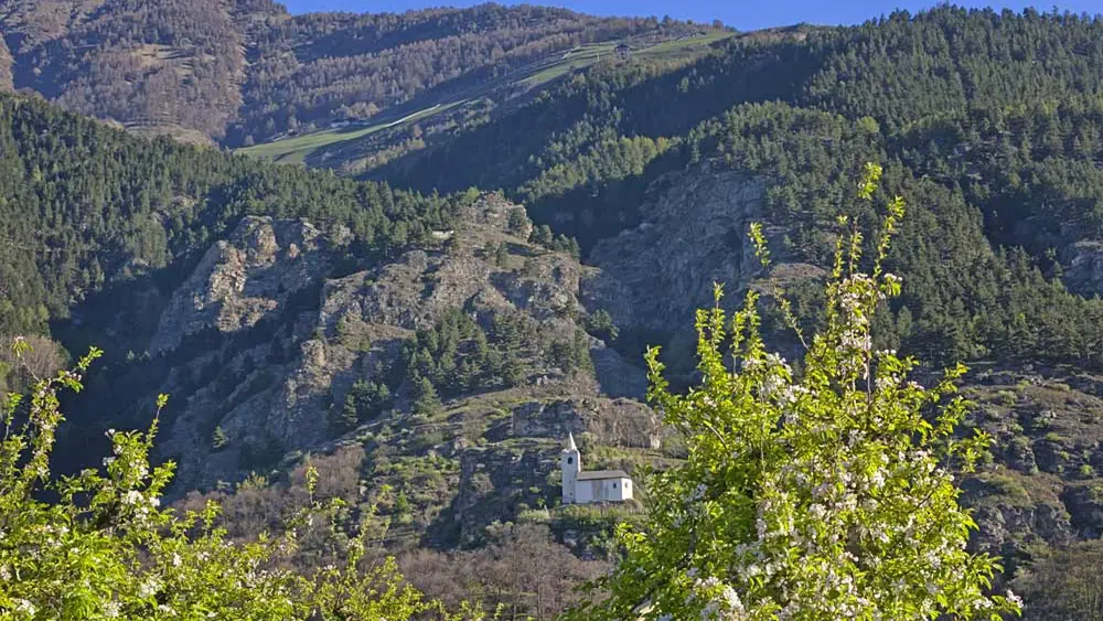 Blick auf St. Ägidius bei Kortsch