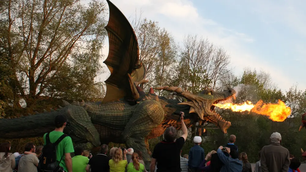Bewegter Drache
