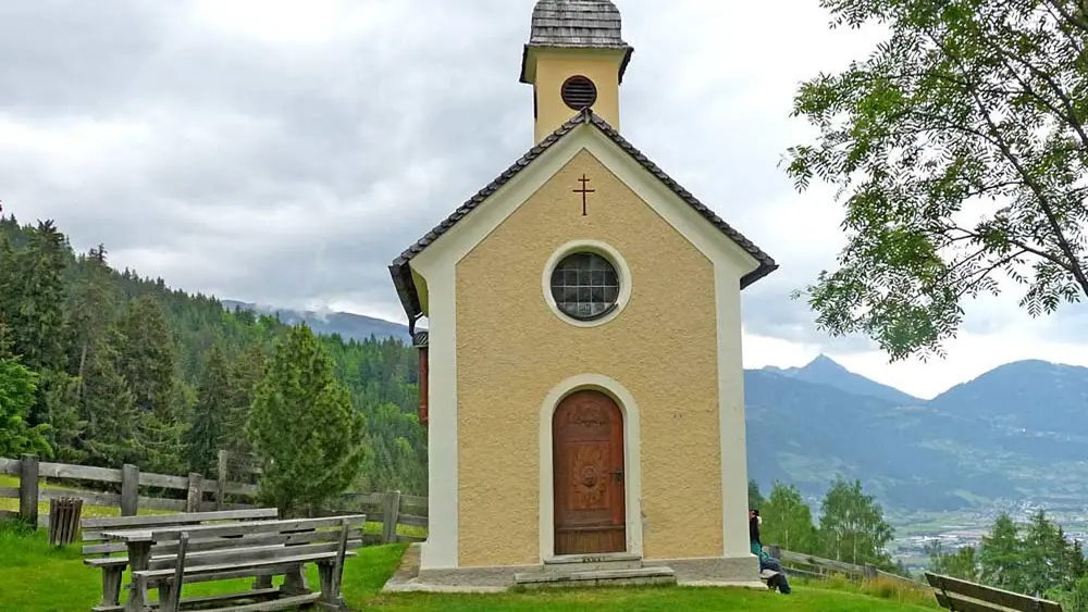 Blick auf das Reiter Kirchl bei Leisach