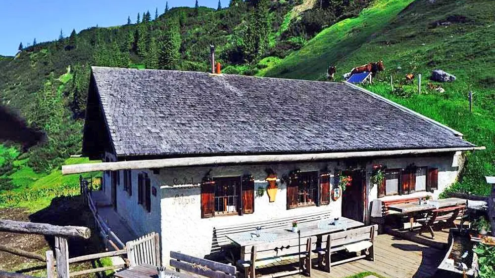 Blick auf die Sulzkaralm bei Filzmoos