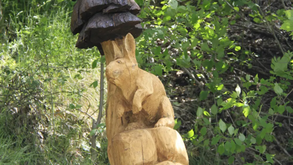 Skulptur auf dem Skulpturenweg Nendaz