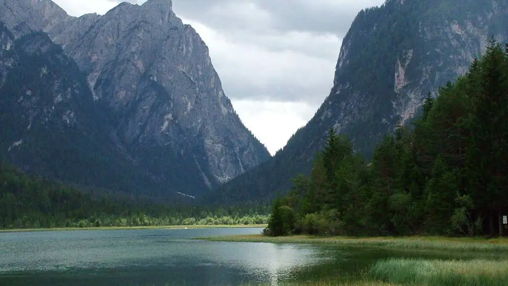 Bootshaus am Toblacher See