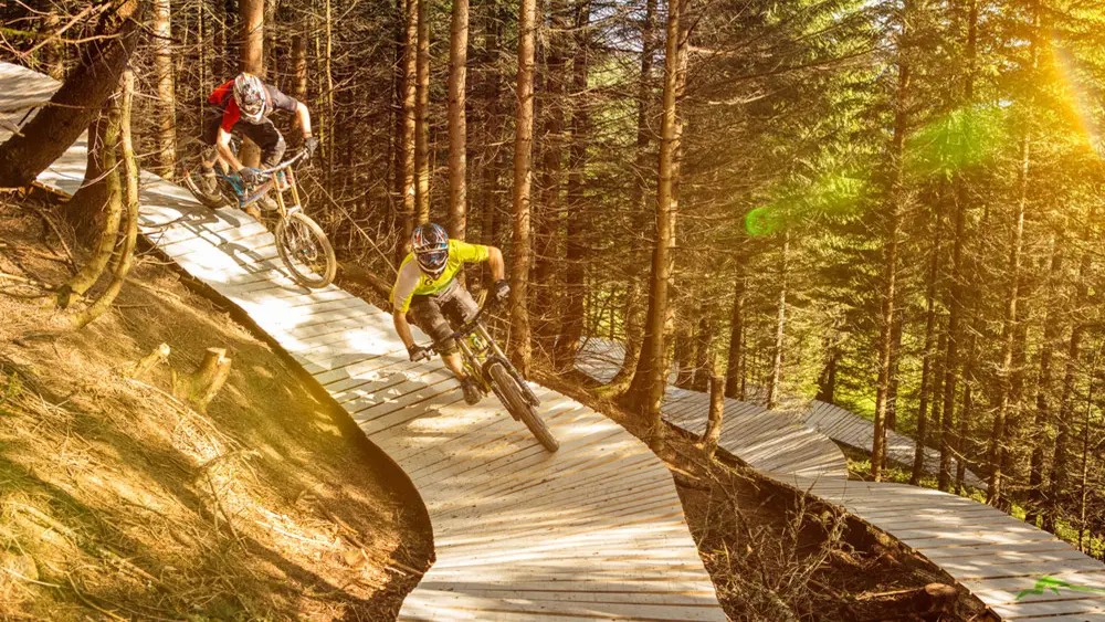 Strecke im Bikepark Brandnertal