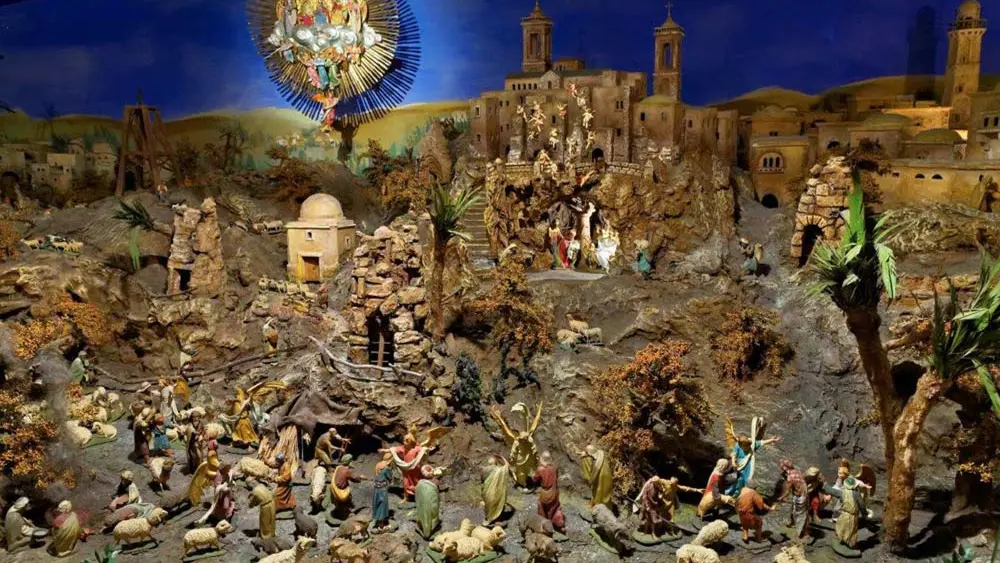 Orientalische Krippe in der Krippenausstellung Anton Stabinger in Sexten