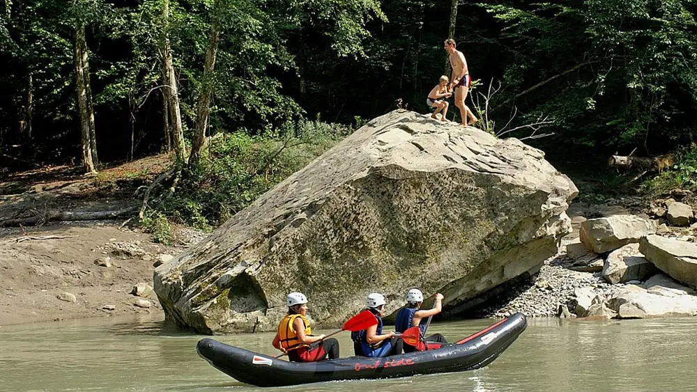 Rafting auf der Bregenzer Ach