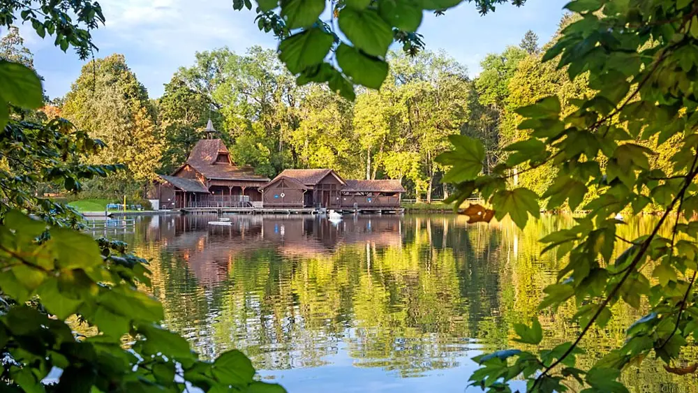 Ein Weiher im Naherholungsgebiet Drei Weieren bei St. Gallen