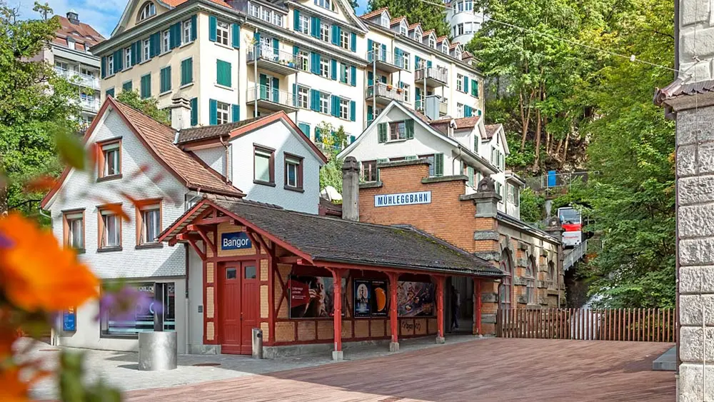 Talstation der Mühleggbahn in St. Gallen