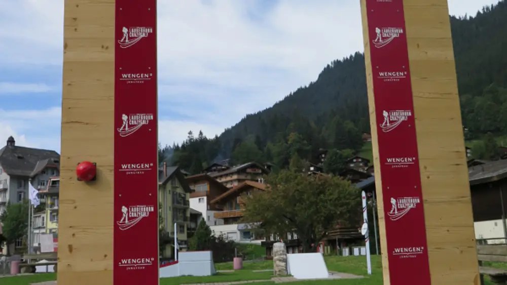 Starthaus beim Lauberhorn Crazy Golf